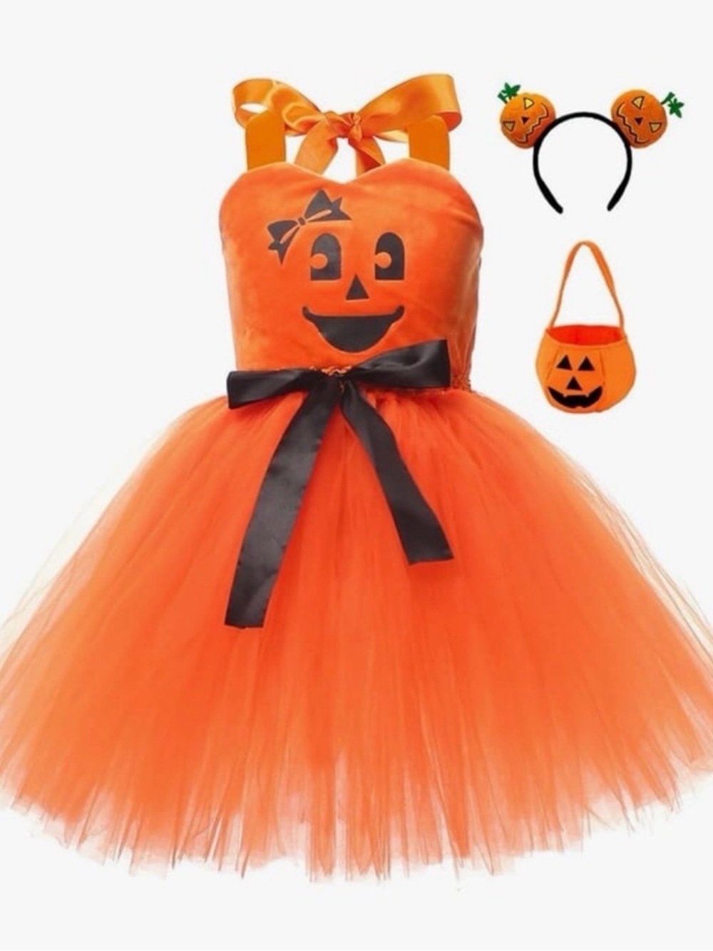 Girl’s Halloween Pumpkin Dress